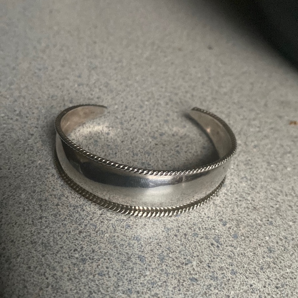 Sterling Silver Domes Cuff Bracelet